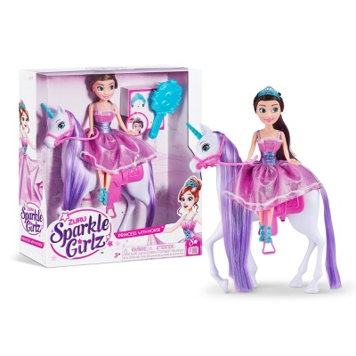 Кукла Sparkle Girlz Принцесса с лошадью Zuru 10057 01
